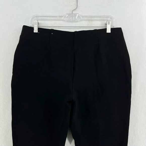 Chico's Pants Women's Sz 1R Medium Black High-Rise Elastic Waist Trouser Stretch - Picture 8 of 12